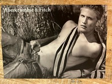 Abercrombie & Fitch Vintage Fold-Out Poster 21” x 15” Proof Ad Campaign Male y2k picture