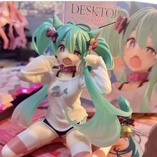 Cat Ear Anime Girl Figure – Sitting Doll Figurine for Kids & Car Dashboard Decor picture