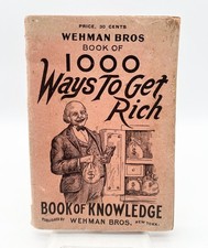 Antique Wehman Bros Book of 1000 Ways To Get Rich Book of Knowledge picture