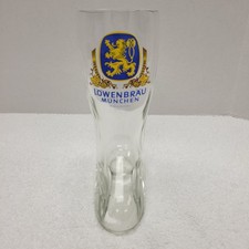 Lowenbrau Munchen vintage beer boot glass picture