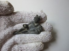 very rare ancient perfect Roman lead massive figure of Roman god Hermes. picture