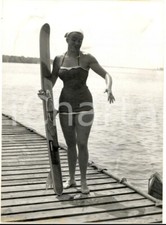 1954 MILAN European WATER SKIING Championships - The winner Marina DORIA *Photo picture