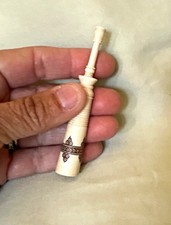Antique Vintage Bovine Bone Sewing Needle Case picture