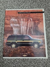 Vintage 1998 OEM Chevrolet Tahoe New Car Sales Dealer Catalog Brochure NOS picture