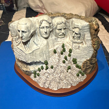 Mount Rushmore Figurine Souvenir Sculpture on Base, Keystone South Dakota picture