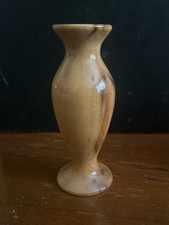 Vintage hand turned Oregon myrtlewood bud vase picture