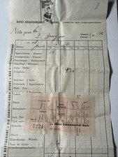 1948 HOTEL SCHWEIZERHOF Bern Switzerland Restaurant Receipt Vtg Bill Head picture