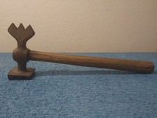 Vintage wood handled meat tenderizer Please see photos picture