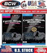 100 BCW Current Modern 2-Mil Mylar Archival's Comic Bags +100 BCW Current Boards picture
