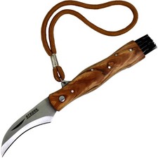 STRONK Folding Mushroom Knife with Brush for Gardening, Foraging picture