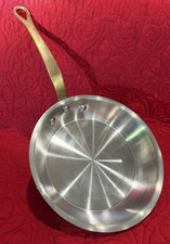 VTG Williams Sonoma France Mauviel 8.5” Copper Stainless Skillet Fry   SITS FLAT picture