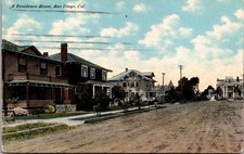 c1912 Residence Street Homes Houses San Diego California CA Benham Co Postcard picture