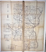 Vtg 1969 Gallia County Ohio Map Old Art Cartography Guide Streets Wall Roads picture