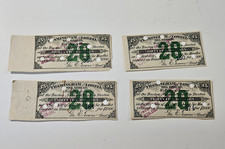 Four Original 1885 Framingham & Lowell Railroad $35 Bond Coupons Certificates picture