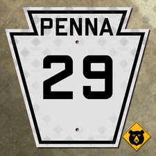 Pennsylvania Route 29 highway marker road sign 12x12 Upper Providence Township picture