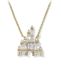 🔥Disney Parks - DISNEY CASTLE - Necklace - By Kendra Scott - Gold💥 picture