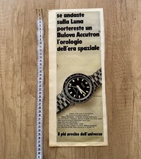 1968 BULOVA ACCUTRON MOD ASTRONAUT ADVERTISING, NEWSPAPER CLIPPING VINTAGE WATCH picture
