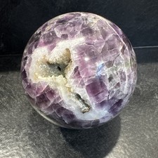 5 Lb Druzy Flourite Crystal Sphere 103 mm picture