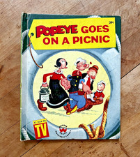 Vintage Popeye Goes On A Picnic by Wonder Books  1958 As Seen on TV picture