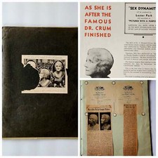 1930s Scrapbook Ephemera Hollywood Star Martha Petelle First Surgical Facelift picture