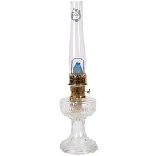 Aladdin Lincoln Drape Oil Lamp, Indoor Fuel Lamp, Bright White Light Nickel Trim picture