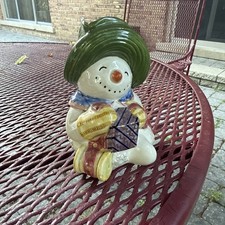 Vintage,1996,,Fitz & Floyd Classics Snowman Creamer,Handpainted . picture