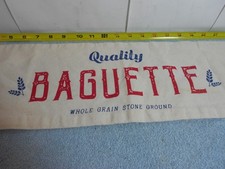 VINTAGE WHOLE GRAIN STONE GROUND GRAIN CLOTH BAG- SACK - WHEAT - FLOUR  - Z 585 picture