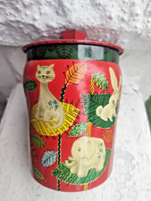 Vintage George W. Horner & Co. Biscuit Tin with Animal Design - Made in England picture