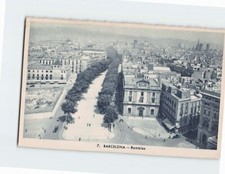 Postcard Ramblas Barcelona Spain picture