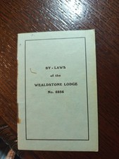 1937 By-Laws of the Wealdstone Lodge No. 5236  Freemasonry masonic/648 picture