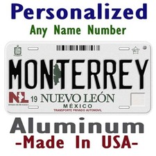 Monterrey Nuevo Leon Mexico Any Name Personalized Novelty Car License Plate picture