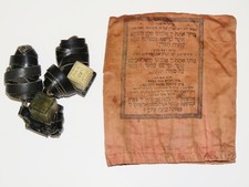 Vintage Small Jewish Tefillin Phylacteries Set + Rare Pouch Judaica 19th C picture
