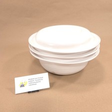 Tupperware Ultra 21 3pc Stacking Cookware #1723 #1740 #1725 Almond Slight Damage picture