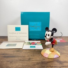 VTG WDCC Millennium Mickey Mouse On Top of the World Figurine | w/ Box & COA picture