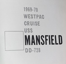 Vintage 1969-70 Westpac Cruise USS Mansfield DD-728 Year Book Navy History VGC picture