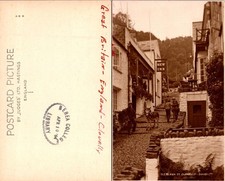 Clovelly High St Postcard England Great Britain Judges Ltd Old Sepia Unposted picture