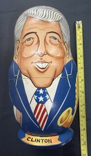 7 Presidents Russian Nesting Dolls: Clinton Bush Reagan Carter Nixon Kennedy picture
