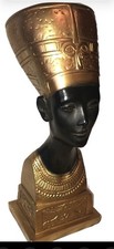 Great Rare 14” Statue Sculpture Figurine Nefertiti Egyptian Pharaoh picture