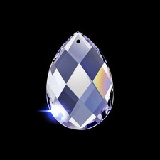 Asfour Crystal Pearshape Chandelier Parts 2.5in #874 Suncatcher Glass Prisms picture