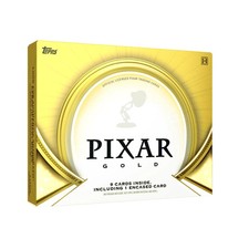 2025 TOPPS DISNEY PIXAR GOLD HOBBY BOX (1 Encased/9 Cards) Brand New Sealed QTY picture