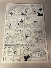 RICHIE RICH #26 COMIC ART Money World 1976 FOOTBALL CADBURY LAST PG SCOOTER picture