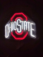 Ohio State Buckeyes LED Neon Sign Acrylic Wall Light Game Room Fan Cave Deco New picture