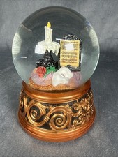 VTG The SF Music Box Co Phantom Of The Opera Musical Snow Globe Masquerade Works picture