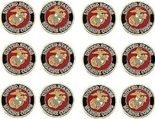 Pack of 12 USMC MARINES Seal Lapel Pin – 1 1/8