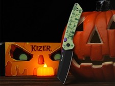 Kizer Madrac Folding Knife 14C28N Blade GIDG10 Handle V3693BSH1 Halloween Gift picture