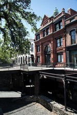 Savannah Georgia Cotton Exchange Building 1887 Brick Facade Bridge View picture