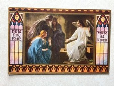 P1957 Vintage Postcard He Is Not Here For He Is Risen Easter Greeting picture