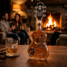 Guitar Whiskey Decanter, Rock Music Liquor Bottle, Electric Guitar picture