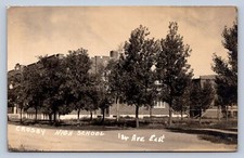 J95/ Crosby North Dakota RPPC Postcard c1935 High School Building  211 picture