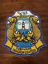 Vintage US Navy Submarine Squadron Eighteen Patch picture